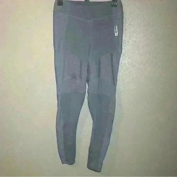 Gymshark True Texture Workout Leggings in Periwinkle Steel Blue Medium - Picture 3 of 7